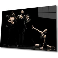 Bay Çağrı Dansçılar Cam Tablo