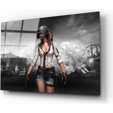 Bay Çağrı Pubg Kadın Cam Tablo