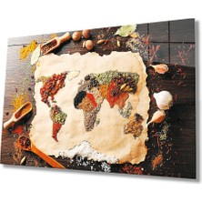 Bay Çağrı Dünya Haritası 26 Cam Tablo