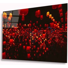 Bay Çağrı Sarkıt Işıklar Cam Tablo 4mm Dayanıklı Temperli Cam