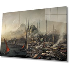 Bay Çağrı Istanbul Manzara Resim Cam Tablo