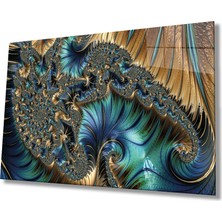 Bay Çağrı Renkli Soyut Sanatı Cam Tablo, Ev ve Ofis Duvar Dekoru, Hediyelik Büyük Temperli 4 mm Cam Tablo