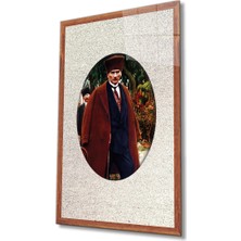 Bay Çağrı Atatürk Cam Tablo 4 mm Dayanıklı Temperli Cam