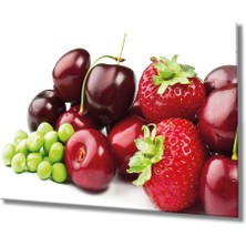 Bay Çağrı Meyveler Cam Tablo 4mm Dayanıklı Temperli Cam