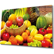 Bay Çağrı Meyveler Cam Tablo 4mm Dayanıklı Temperli Cam