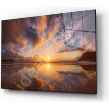 Bay Çağrı Doğa Manzara Cam Tablo 4mm Dayanıklı Temperli Cam