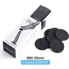 Ellea Nail Pododisk Yedek Zımpara Large 35 mm 200 Adet 80 Grit