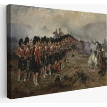 Dekoratifhane Robert Gibb'in Ince Kırmızı Çizg Tablosu -The Thin Red LINE-6602