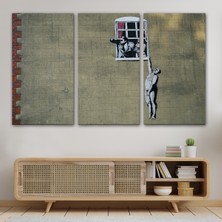 Dekoratifhane Banksy, Kocası Tarafından Basılan Kadın Kanvas TABLO-5093
