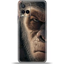 Cupcase Vivo Y33S Kılıf Esnek Silikon Kamera Koruma 4K Desenli Özel Tasarım - Cesar