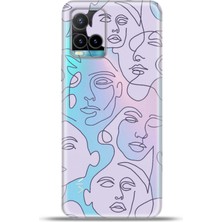 Cupcase Vivo Y33S Kılıf Esnek Silikon Kamera Koruma 4K Desenli Özel Tasarım - Manyfaces