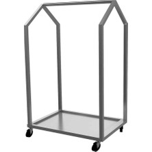 Empero EMP.TA.2.1055-17 Et Askı Arabası, Paslanmaz Çelik, 100X55X170 cm