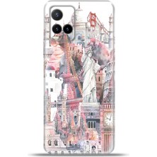 Cupcase Vivo Y33S Kılıf Esnek Silikon Kamera Koruma 4K Desenli Özel Tasarım - Londonycparis