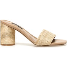 Nine West MAPELI2 3FX Naturel Kadın Topuklu Terlik