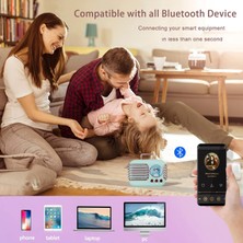 Jingyi Bluetooth Hoparlör Sevimli, Taşınabilir Bluetooth Hoparlör Dahili Mikrofonlu Kablosuz Retro Hoparlör Sevimli Dekor, Tf, Android Ios Için Mutfak Masası Yatak Odası Aksesuarları Için (Yurt Dışından)