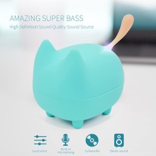 Jingyi Taşınabilir Bluetooth Hoparlör, Net Stereo Mini Kablosuz Hoparlörler, Dahili Mikrofon, Süper Bas, Odayı Dolduran Güçlü, Zengin Ses, Sevimli Hayvan Mini Bluetooth Hoparlör Subwoofer (Yurt Dışından)