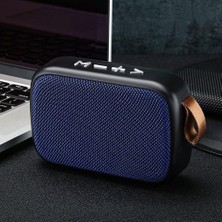 Jingyi Kablosuz Bluetooth Hoparlör Subwoofer Kablosuz Stereo Fm Radyolu Taşınabilir USB Mini Hoparlör Daha Yüksek Ses Kristal Netliğinde Stereo Ses Zengin Bas (Mavi) (Yurt Dışından)