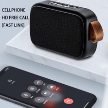 Jingyi Kablosuz Bluetooth Hoparlör Subwoofer Kablosuz Stereo Fm Radyolu Taşınabilir USB Mini Hoparlör Daha Yüksek Ses Kristal Netliğinde Stereo Ses Zengin Bas (Mavi) (Yurt Dışından)