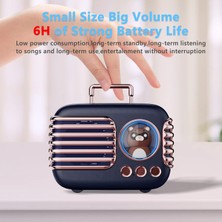 Jingyi Bluetooth Hoparlör Sevimli, Taşınabilir Bluetooth Hoparlör Dahili Mikrofonlu Kablosuz Retro Hoparlör Sevimli Dekor, Tf, Android Ios Için Mutfak Masası Yatak Odası Aksesuarları Için (Yurt Dışından)