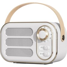 Jingyi Retro Kablosuz Bluetooth Hoparlör Retro Dekor Sevimli Eski Mutfak Masası Yatak Odası Ofis Ios Android Cihazlar Için Parti Hoparlörü 2022 (Beyaz, Tek Boyut) (Yurt Dışından)