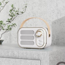 Jingyi Retro Kablosuz Bluetooth Hoparlör Retro Dekor Sevimli Eski Mutfak Masası Yatak Odası Ofis Ios Android Cihazlar Için Parti Hoparlörü 2022 (Beyaz, Tek Boyut) (Yurt Dışından)