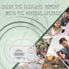 Jingyi Vintage Bluetooth Hoparlör, Retro Ev Dekorasyonu, Küçük Kablosuz Bluetooth Hoparlör, Sevimli Eski Moda Stil Mutfak Masası Yatak Odası Ofis Partisi Ev, Arkadaş Için Hediye Için Vint (Yurt Dışından)