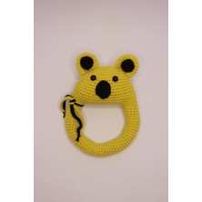 Ilgaz Shop Design Amigurumi  Yeşil Koala Diş Kaşıyıcı Çıngırak ve Emzik Askısı