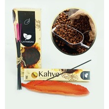 Konsepte-Ticaret Kahve Çubuk Tütsü (Layansaa)  20 Adet ve Tüy Çubuk Tütsülük