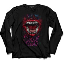 Kendim Seçtim Suıcıde Squad Batman Joker Gerçek Kötüler Uzun Kollu Tişört
