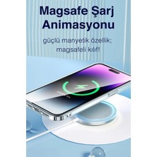 Aeva Morpho Apple iPhone 14 Pro Max Uyumlu Gradyan Renkli Magsafe Kılıf Mor