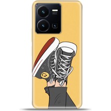 Cupcase Vivo Y22S Kılıf Esnek Silikon Kamera Koruma 4K Desenli Özel Tasarım - Relax Mode