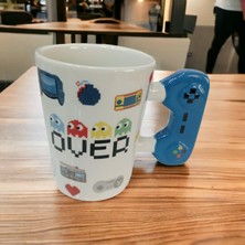 Mixperi Game Over Joystick Kulplu Seramik Hediyelik Kupa Bardak Gamer Mug