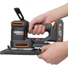 Worx WX820 20VOLT 2.0AH. Liıon Profesyonel Devir Ayarlı Çok Amaçlı Şarjlı Zımpara