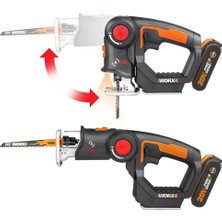 Worx WX550 20VOLT 2.0AH. Liıon Profesyonel Dekupaj ve Tilki Kuyruğu Testere