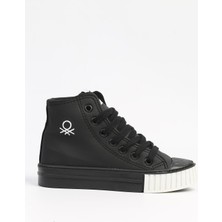 Benetton BN-30560 - 3114 Siyah Beyaz - Çocuk Spor Ayakkabı