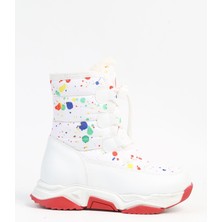 Benetton Benetton® | BN-50048 - 3256 Beyaz Kirmizi - Çocuk Bot