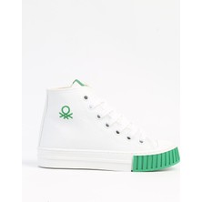 Benetton BN-30560 - 3114 Beyaz Yeşil - Çocuk Spor Ayakkabı