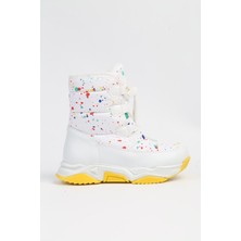 Benetton BN-50048 - 3256 Beyaz Sari  - Çocuk Bot