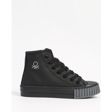 Benetton BN-30560 - 3114 Siyah Gri - Çocuk Spor Ayakkabı