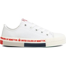 Benetton®| BN-70019 - Beyaz Kırmızı - Çocuk Spor Ayakkabı