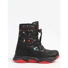 Benetton Benetton® | BN-50048 - 3256 Siyah Kirmizi - Çocuk Bot