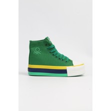 Benetton BN-30944 - 3114 Yesil  - Kadın Spor Ayakkabı