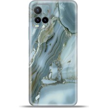 Cupcase Vivo Y21S Kılıf Esnek Silikon Kamera Koruma 4K Desenli Özel Tasarım - Carlomermer