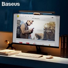 Baseus Klipsli Ayarlanabilir LED Monitör Lambası, Göz Koruma LED Lambası, Doğal Işık Koruması