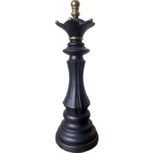 İllusory Reçine Heykeli Modern Heykelcik Uluslararası Satranç I Dekor 12X12X37 cm (Yurt Dışından)