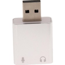 Ses Ses Kartı Adaptörü USB 2.0 - 3,5 mm Stereo Kulaklık/ 7.1 Ch (Yurt Dışından)