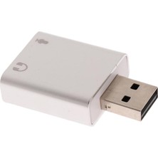 Ses Ses Kartı Adaptörü USB 2.0 - 3,5 mm Stereo Kulaklık/ 7.1 Ch (Yurt Dışından)