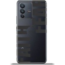 Cupcase Vivo V23 5g Kılıf Esnek Silikon Kamera Koruma 4K Desenli Özel Tasarım - Faithoverfear