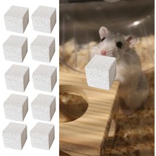 İllusory 10 Taş Kare Hamster Taş Pet Malzemeleri Çiğ Oyuncağı, Kemirgen Taş cm (Yurt Dışından)