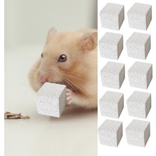 İllusory 10 Taş Kare Hamster Taş Pet Malzemeleri Çiğ Oyuncağı, Kemirgen Taş cm (Yurt Dışından)